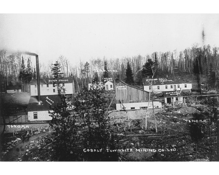 Cobalt Townsite Mine.jpg - COBALT TOWNSITE MINE PHOTOGRAPH, COBALT, ONTARIO, CANADA CA 1906